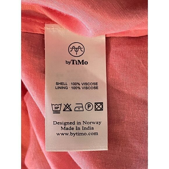 byTimo Floral Ruffle Cold Shoulder Mini Dress Dahlia Floral Womens Small - Picture 9 of 10